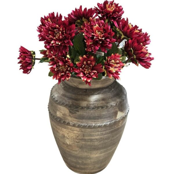 Dahlia som bukett Konstgjord Snittblomma Burgundy 55 cm