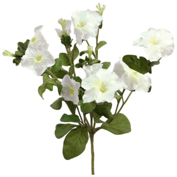 Petunia | Konstgjord Snittblomma Vit UV 30 cm