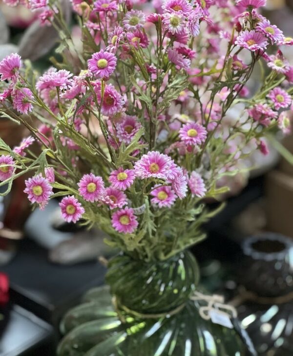 Aster | Konstgjord snittblomma Rosa UV 54 cm - Bild 2