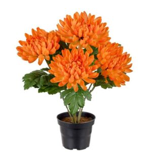 Konstgjord Orange Chrysanthemum 30 cm