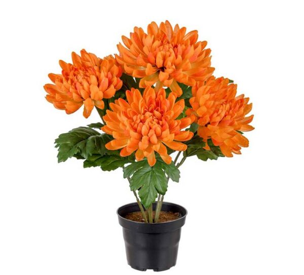 Konstgjord Orange Chrysanthemum 30 cm