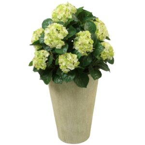 Hortensia | Konstgjord stor krukväxt Cream UV 50 cm