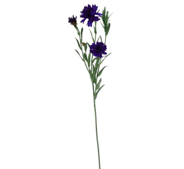 Blåklint | Konstgjord snittblomma mörkblå UV 51 cm