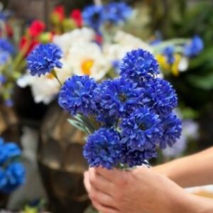 Konstgjorda sommarblomma blåklint 64 cm