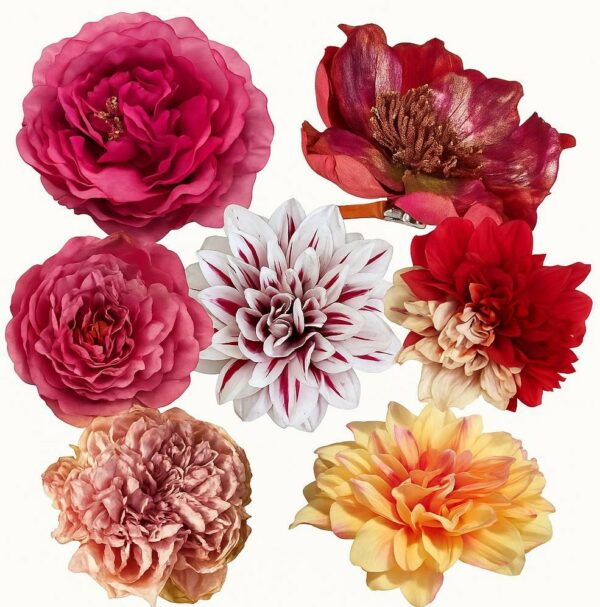 Blombrosch | Accessoar Pion djup rosa 15 cm - Bild 3