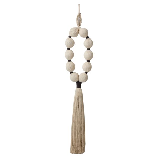 Väggdekoration | MILLA -Vit -Brun Handgjord B20xH94 cm