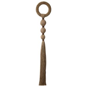 Väggdekoration | MILLA -Natur -Mörkröd Handgjord L100xW18 cm