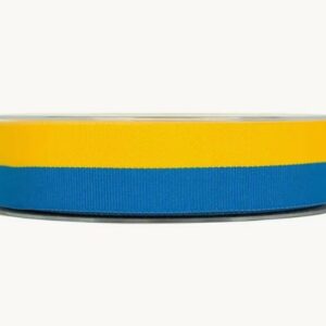 Dekorationsband Blå-Gul 25 mm och 25 m