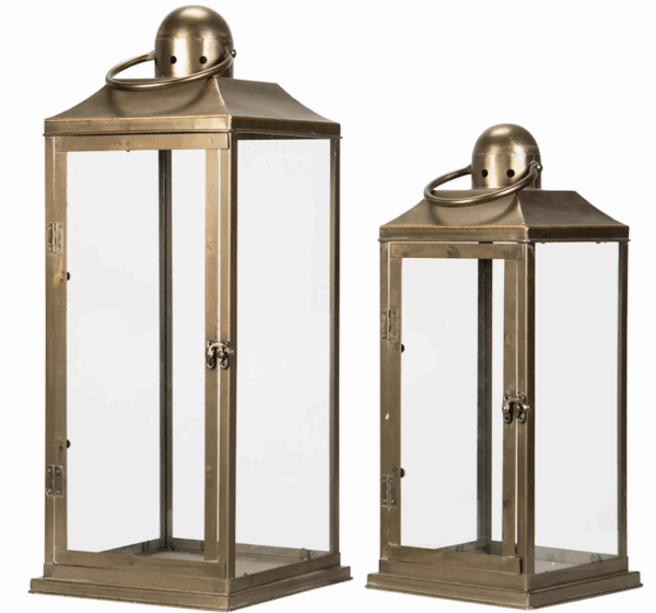 Lykta | Idun Antik Champagne M:20x47cm. L:24x60cm