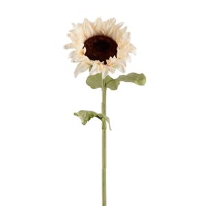 Solros | Konstgjord Snittblomma Creme 60 cm