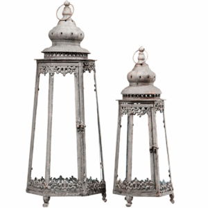 Lykta | Barock Metall 2-Set M:23x23x63cm. L:30x30x89cm.