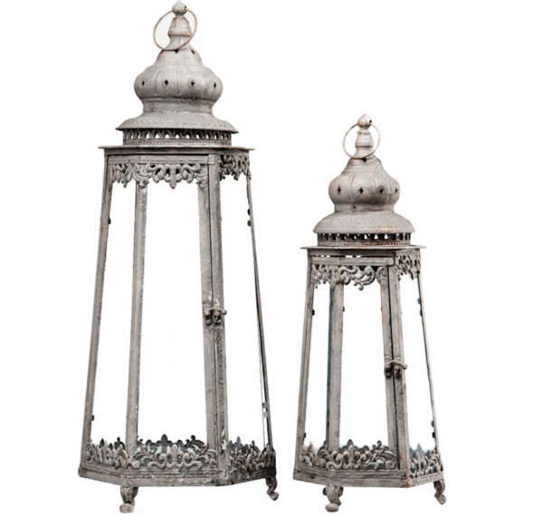 Lykta | Barock Metall 2-Set M:23x23x63cm. L:30x30x89cm.