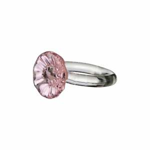 CARINA Servettring, Rosa/klar