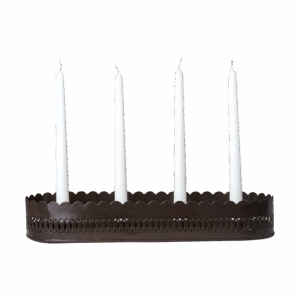 Ljusstake | Fenix Adventsljusstake, Brun L40xW14xH6.5 cm