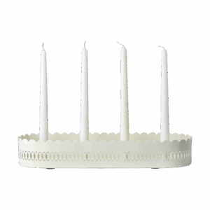 Ljusstake | Fenix Adventsljusstake, Elfenben L40xW14xH6.5 cm