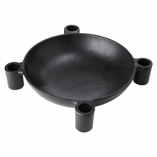 Ljusstake | Carter Adventsljusstake, Svart Ø27xH5 cm