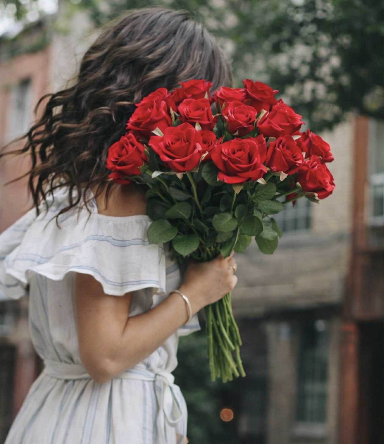 Ros | Konstgjord snittblomma röd 70 cm - Bild 3