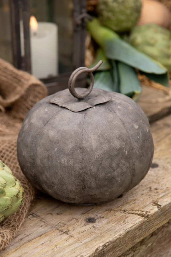 Pumpa | Konstgjord Metall 16cm