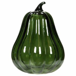 Pumpa | Konstgjord Avlång Glas Grön 20x15cm
