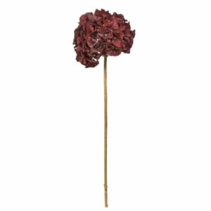 Hortensia | Konstgjord Snittblomma Bordeau 70 cm