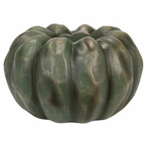 Ljusstake | Konstgjord Pumpa Grön Dekoration 11x7cm