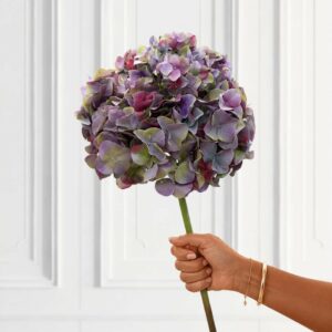 Konstgjord hortensia lila 65 cm med naturtrogen blomning från Webflower