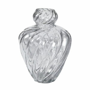 Vas | Spiralformad klar D21x30cm glas
