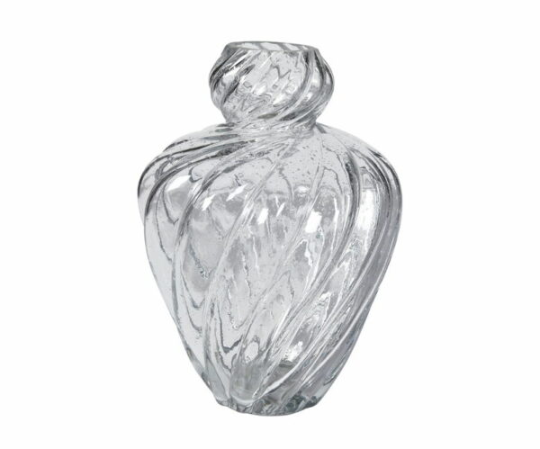Vas | Spiralformad klar D21x30cm glas