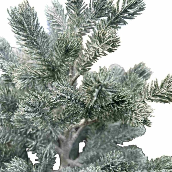 Gran | Bordsgran Med Glitter Och Snö På Stubbe 45 cm