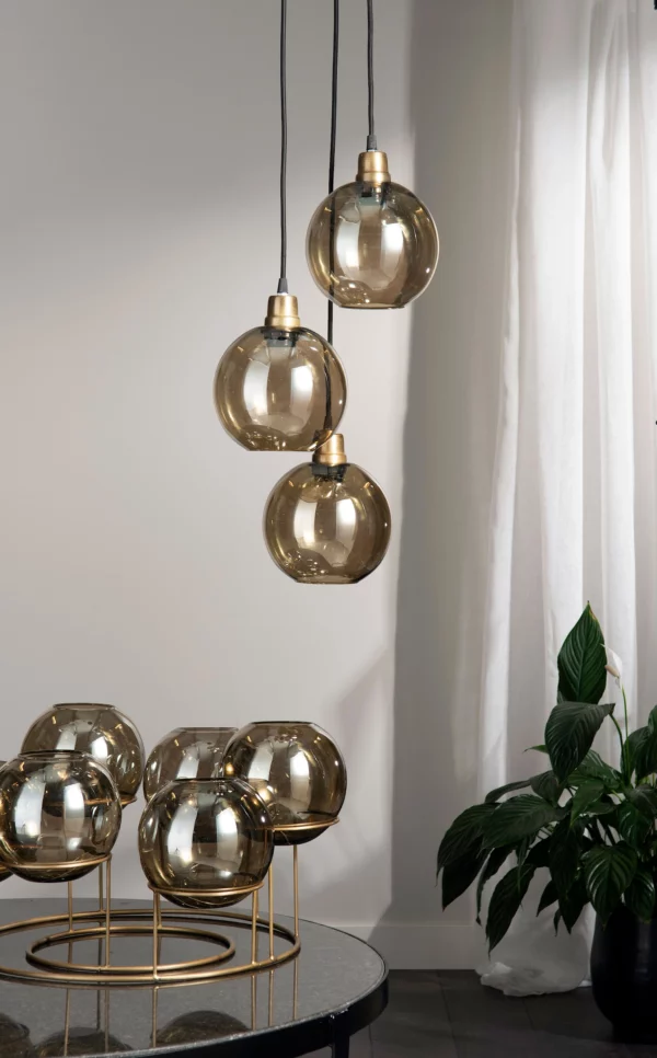 Ljushållare | Glasklot Champagne 30cm