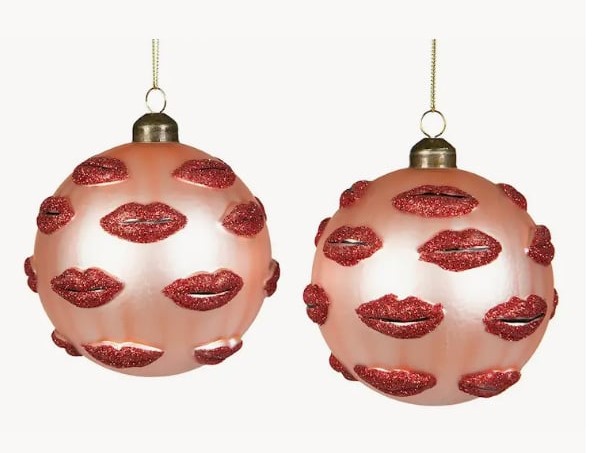 Julkula Lips Rosa/Röd Ø10 cm