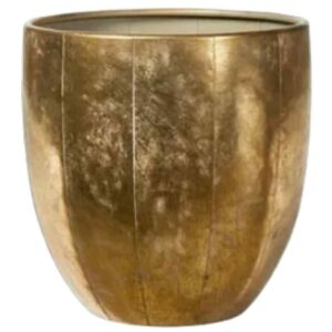 Guldig metall kruka D25x25cm