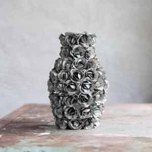 Vas Alicia Floral Green 30 cm