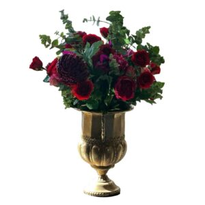 Arrangemang bordo i guld pokal för uthyrning