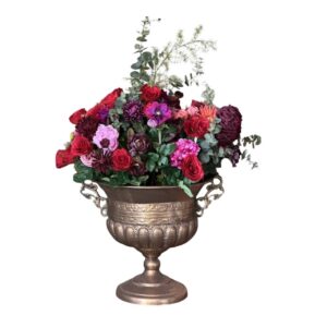 arrangemang för uthyrning i guld pokalkruka