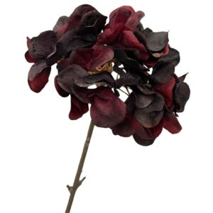 Konstgjord Snittblomma Hortensia Bordo 50 cm