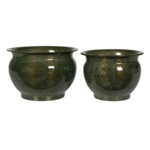 Kruka | Leona Kale Grön Ø19/21 cm 2/Set