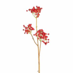 Kvist | Konstgjord - Små Röda Bär UV 60cm