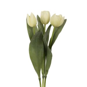 Tulpan | Konstgjord snittblomma gulig 36 cm