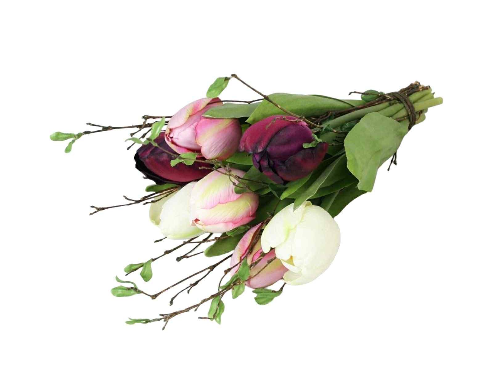 Bukett | Konstgjort mix tulpan 36 cm