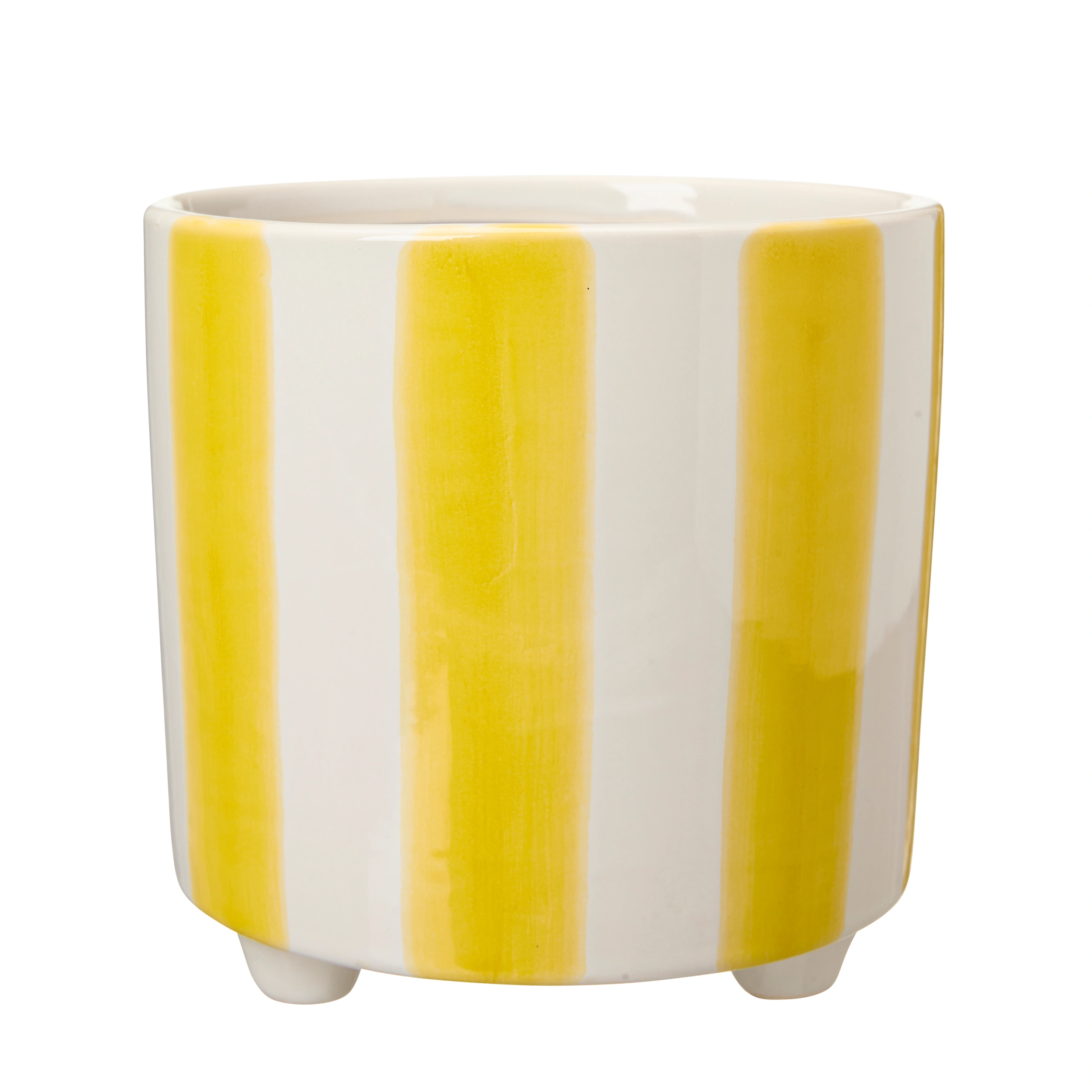 Kruka | ROSA L -Gul -Vit 17x17 cm