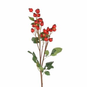 Kvist | Konstgjord Nyponkvist Röd 50 cm