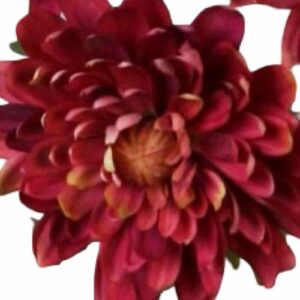 Krysantemum | Konstgjord Snittblomma -Röd UV 68cm
