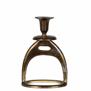 Ljusstake Stigbygel Bränd Mässing 20 cm