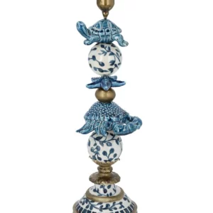 Ljusstake | Oceanic -Blå -Vit 40cm