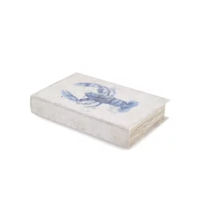 Boklåda | Falsk bok/box dekoration Hummer 26 cm