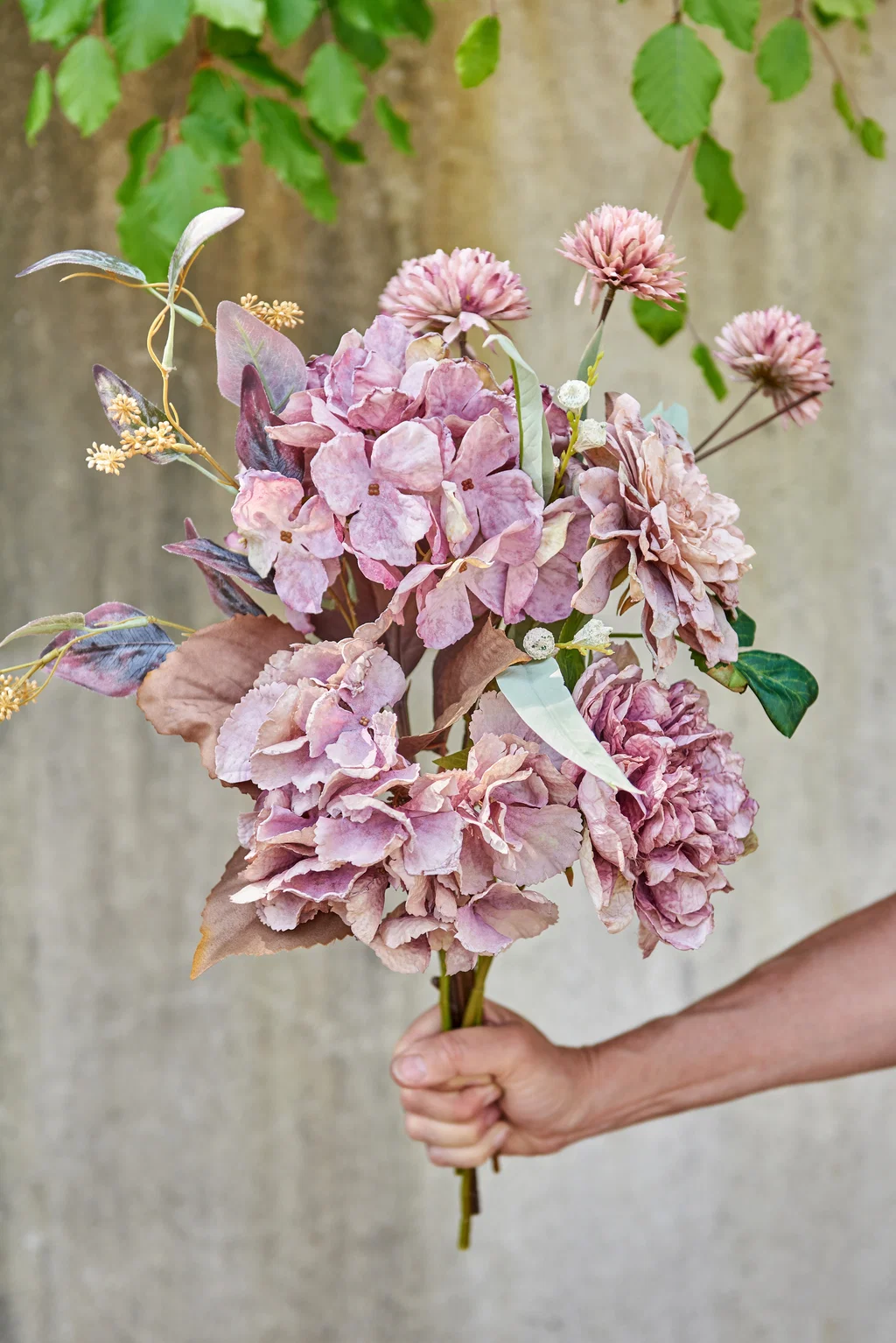 Konstgjord snittblomma krysantemum rose 53 cm - Bild 3