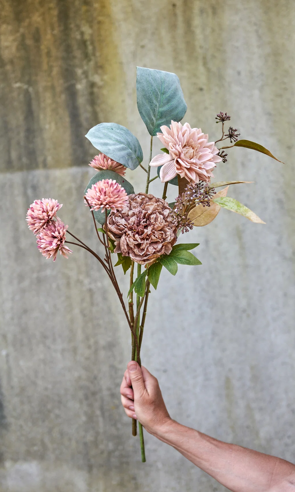Konstgjord snittblomma krysantemum rose 53 cm - Bild 4