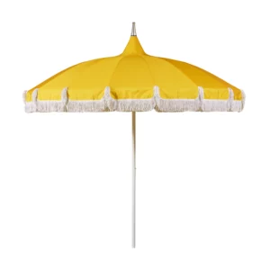 SANTIAGO Parasoll 100% Polyester. Vattenavvisande tyg och UV-beständig 30+. Inkluderar en hållare för att kunna skruva ner parasollet i marken, 4,5x39cm