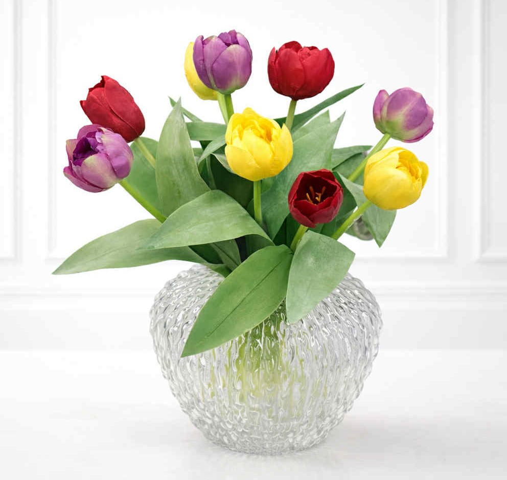 Konstgjord Tulpan Bukett storlek Smal